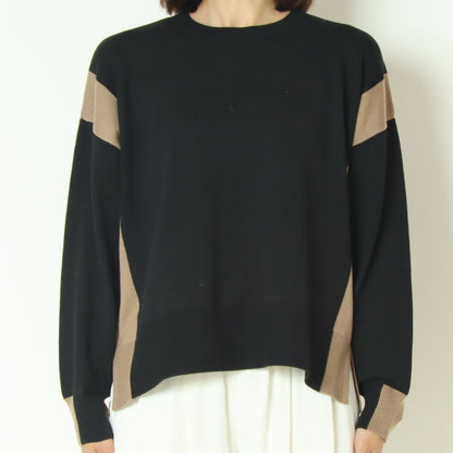 ブロック配色プルオーバーニット  10256051