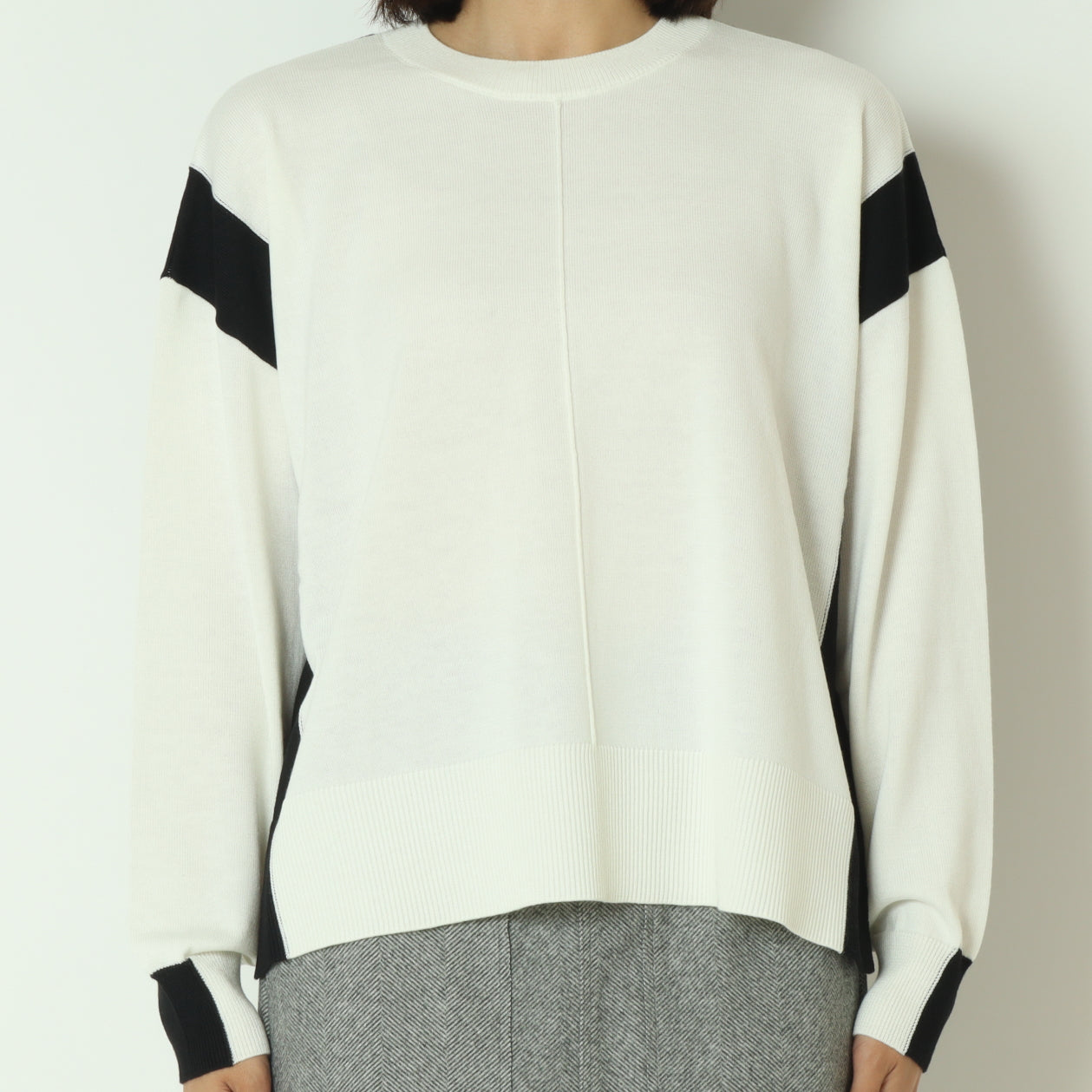 ブロック配色プルオーバーニット  10256051