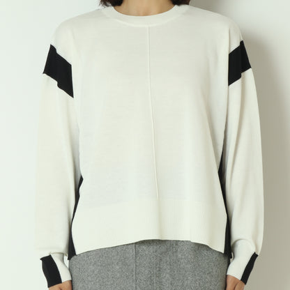 ブロック配色プルオーバーニット  10256051