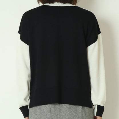 ブロック配色プルオーバーニット  10256051