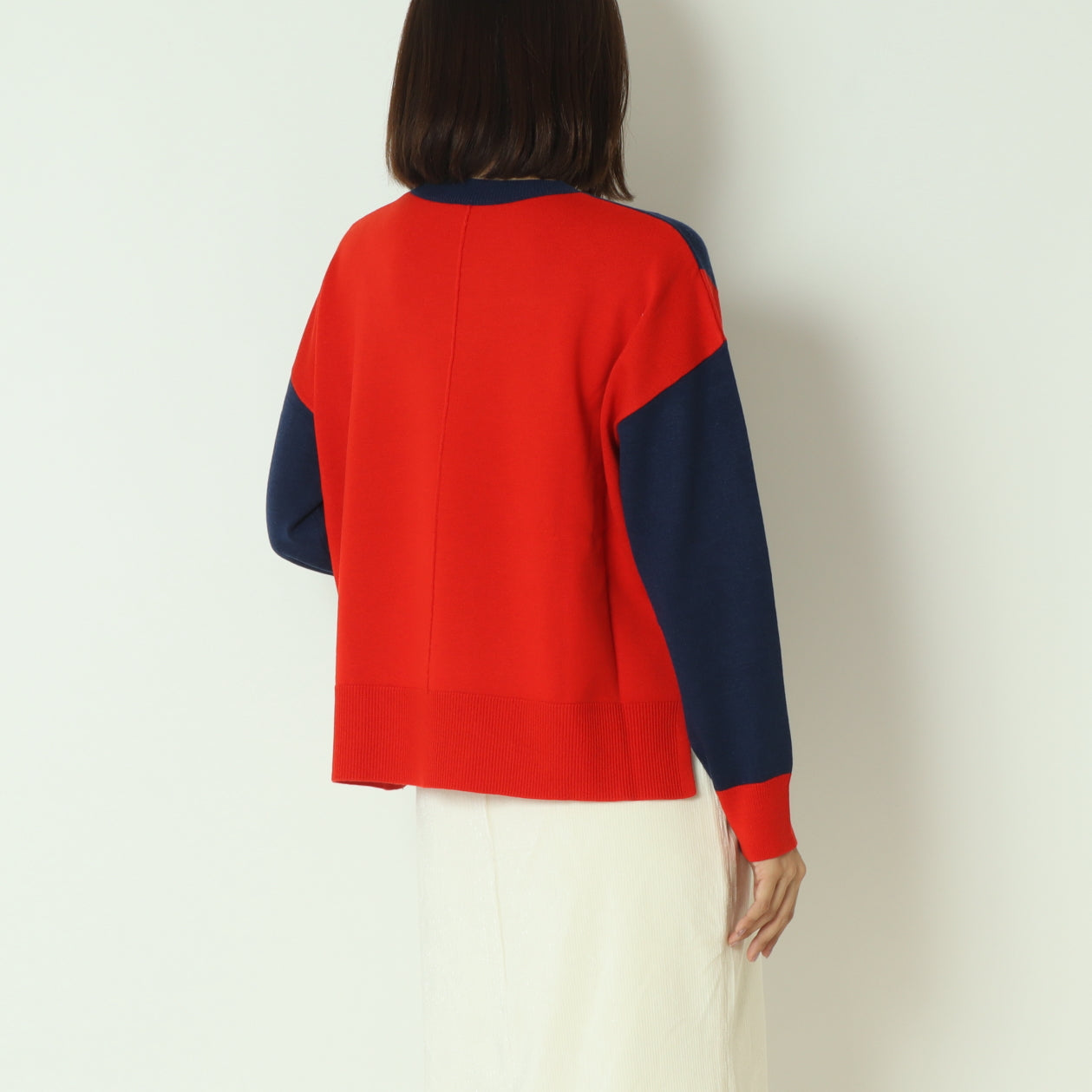 ブロック配色プルオーバーニット  10256051