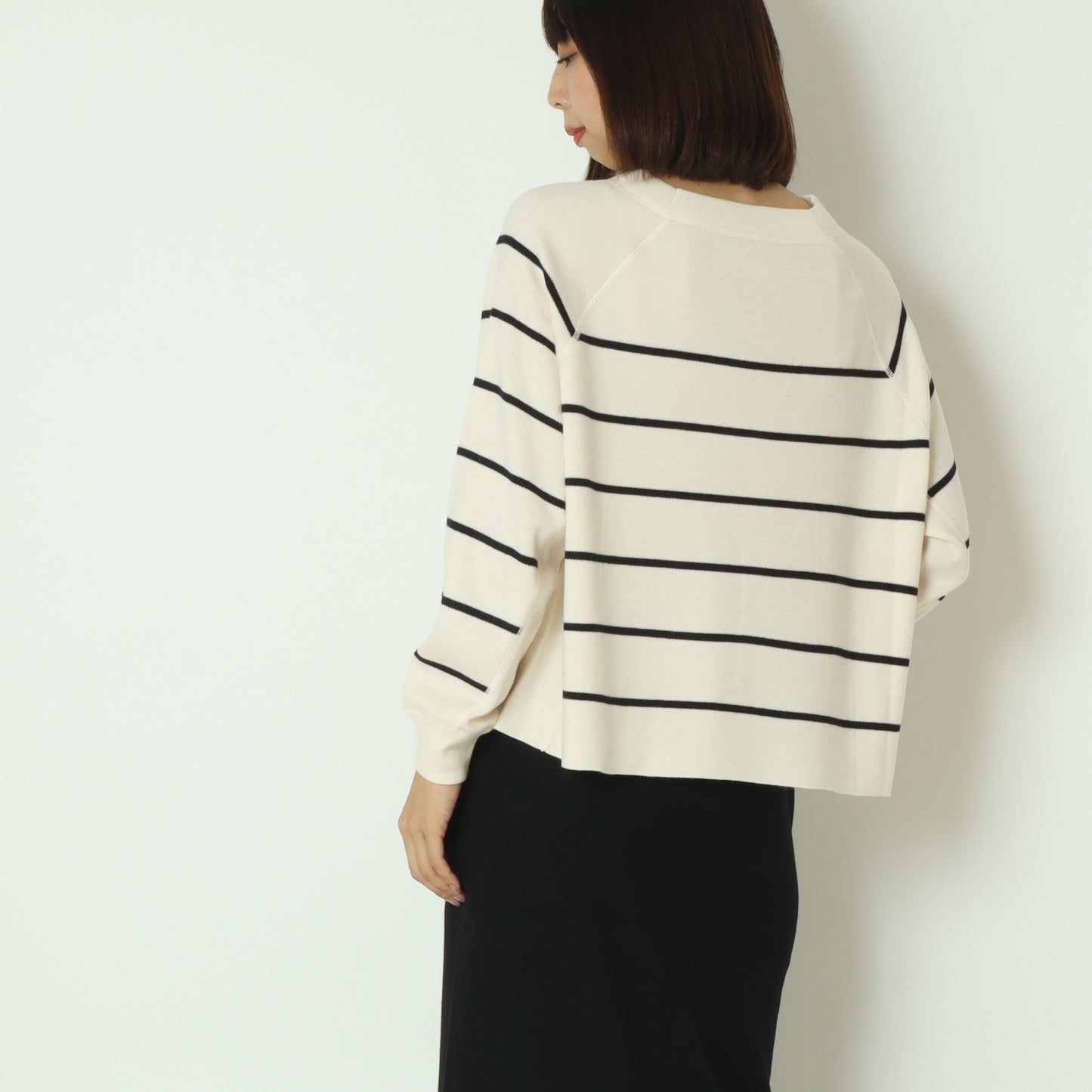 パネルボーダーニット  11256369