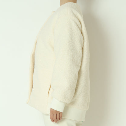 ノーカラードロップショルダーボアブルゾン 
80256394