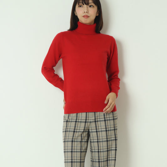 ピュアカシミアタートルニット  11256454