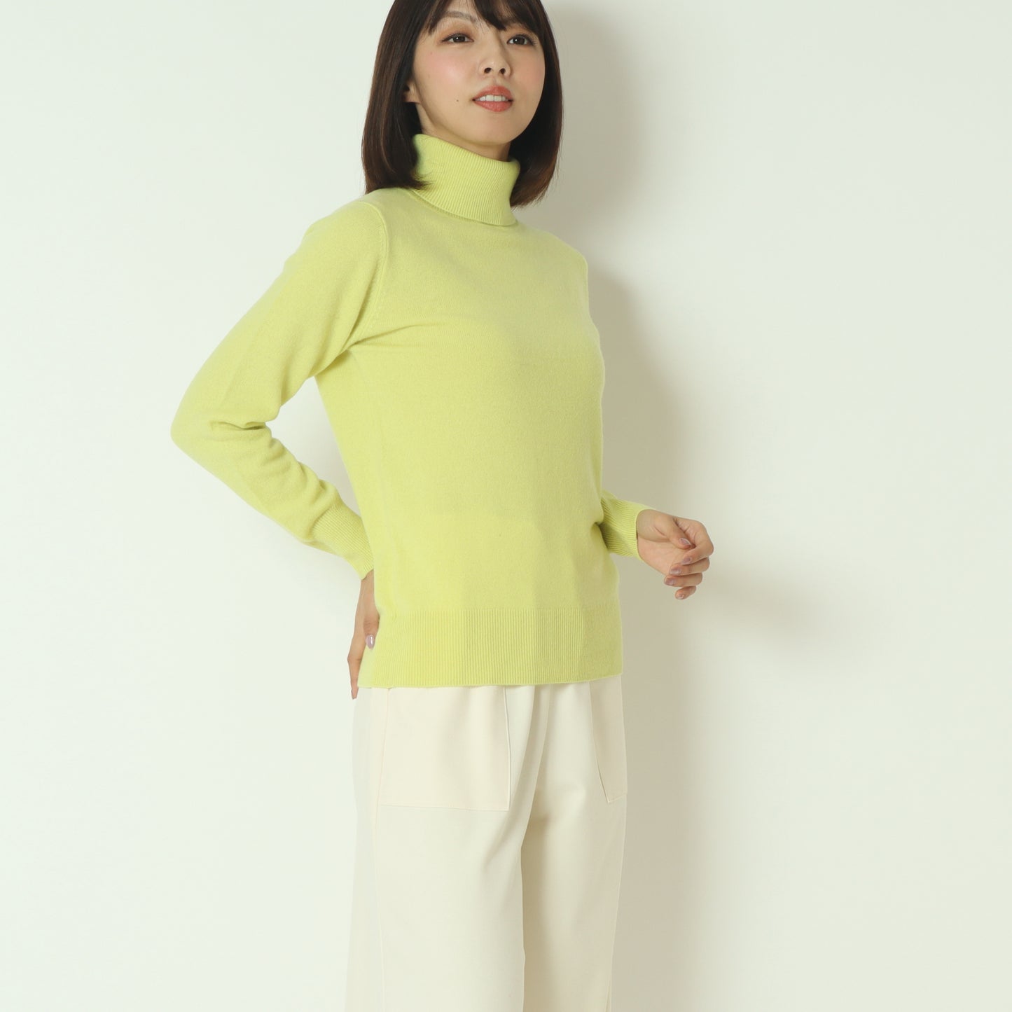 ピュアカシミアタートルニット  11256454