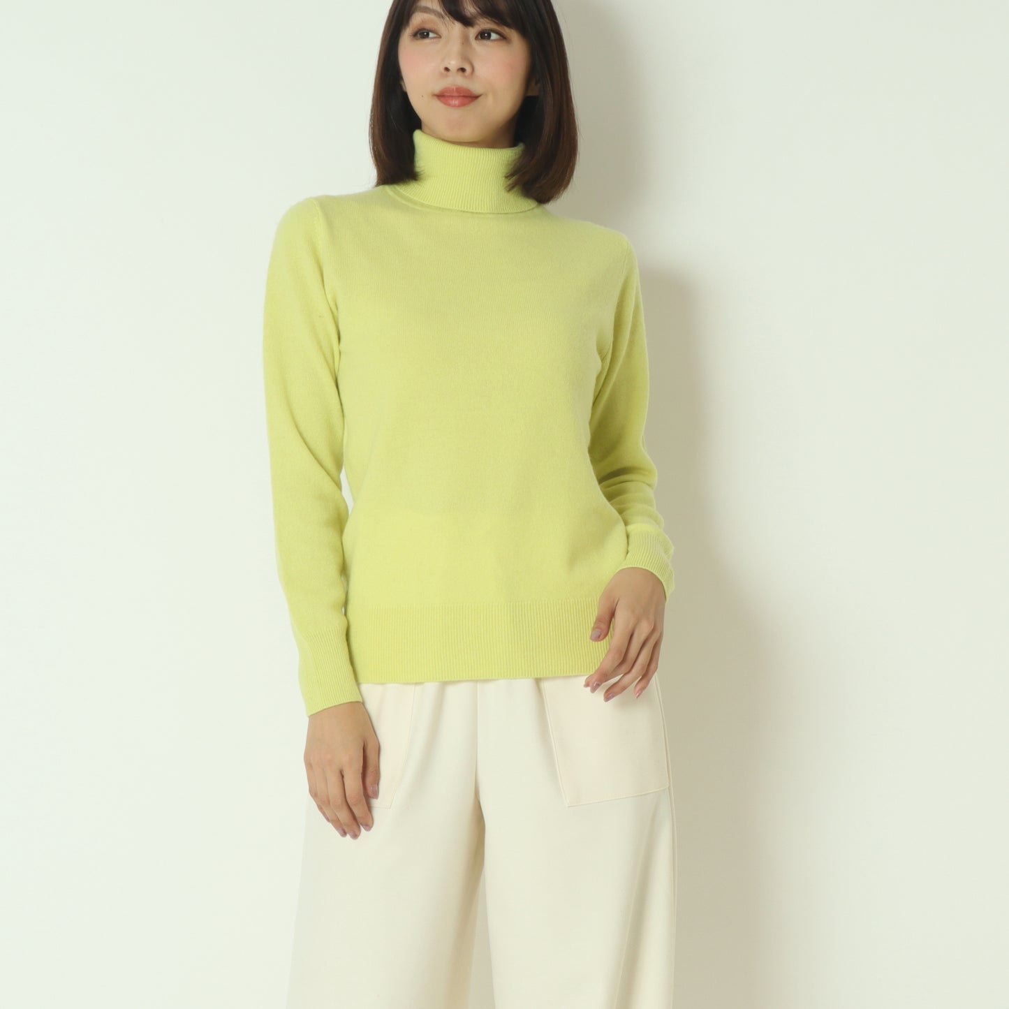 ピュアカシミアタートルニット  11256454