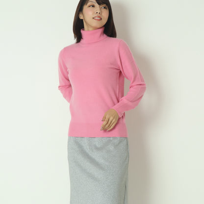 ピュアカシミアタートルニット  11256454