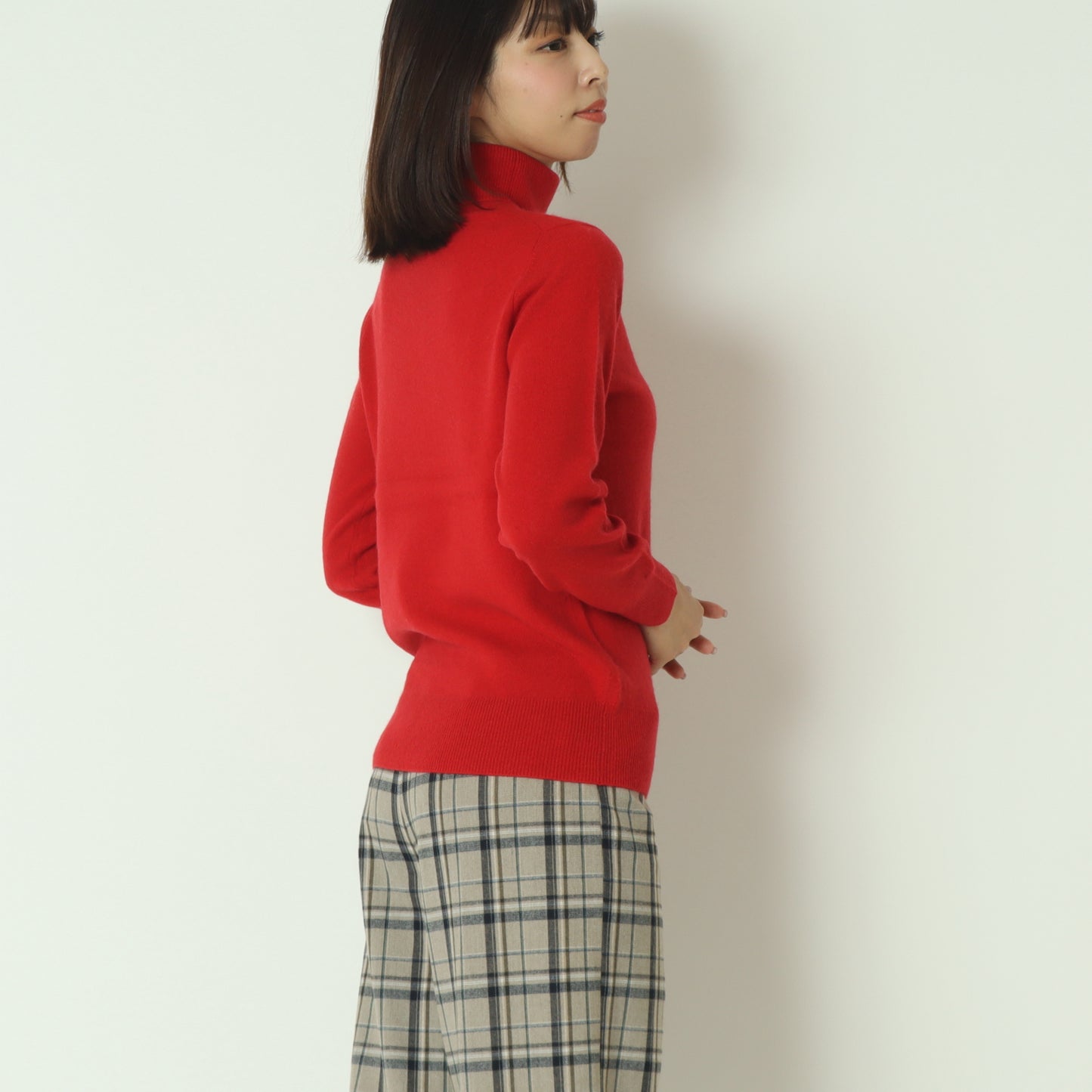 ピュアカシミアタートルニット  11256454