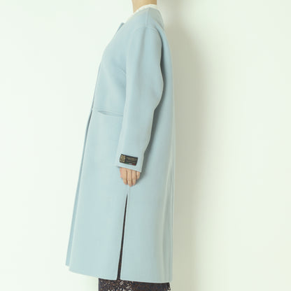 ノーカラーロングコート  20256616