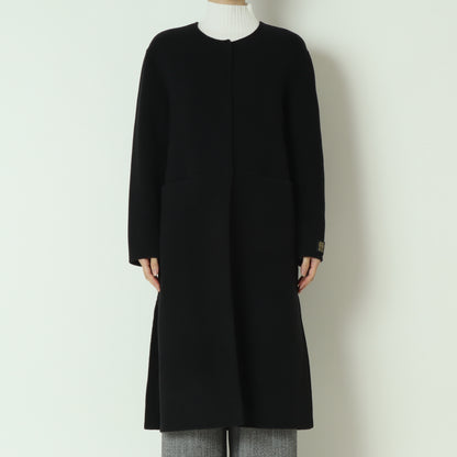 ノーカラーロングコート  20256616