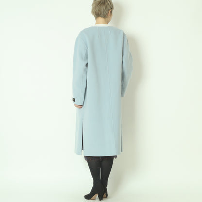 ノーカラーロングコート  20256616