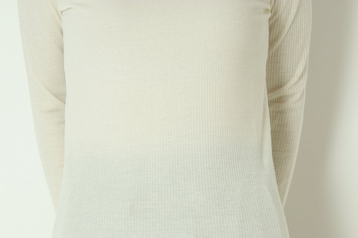 カシミアシルクソフトタッチタートルリブニット  80256500