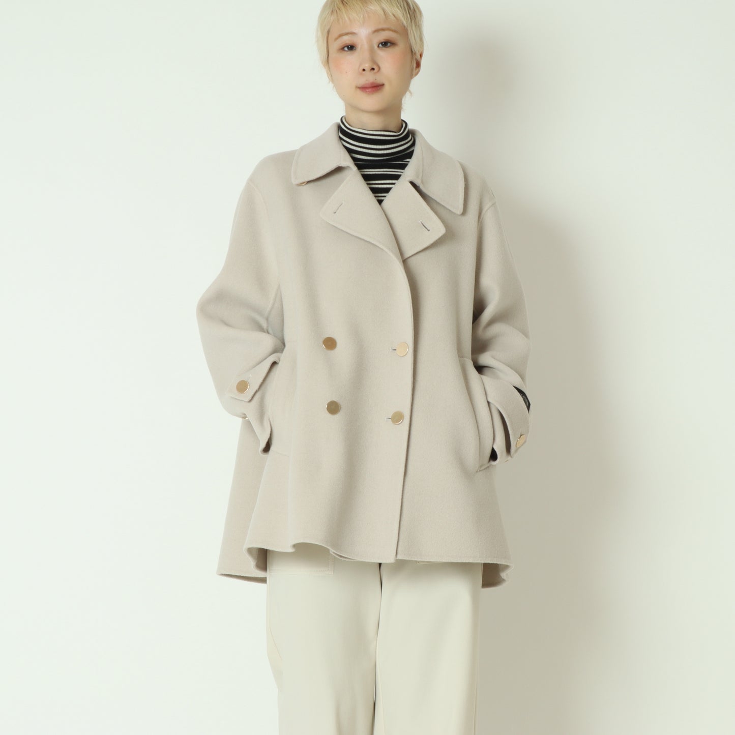 ダブルフェイスPコート  80256200