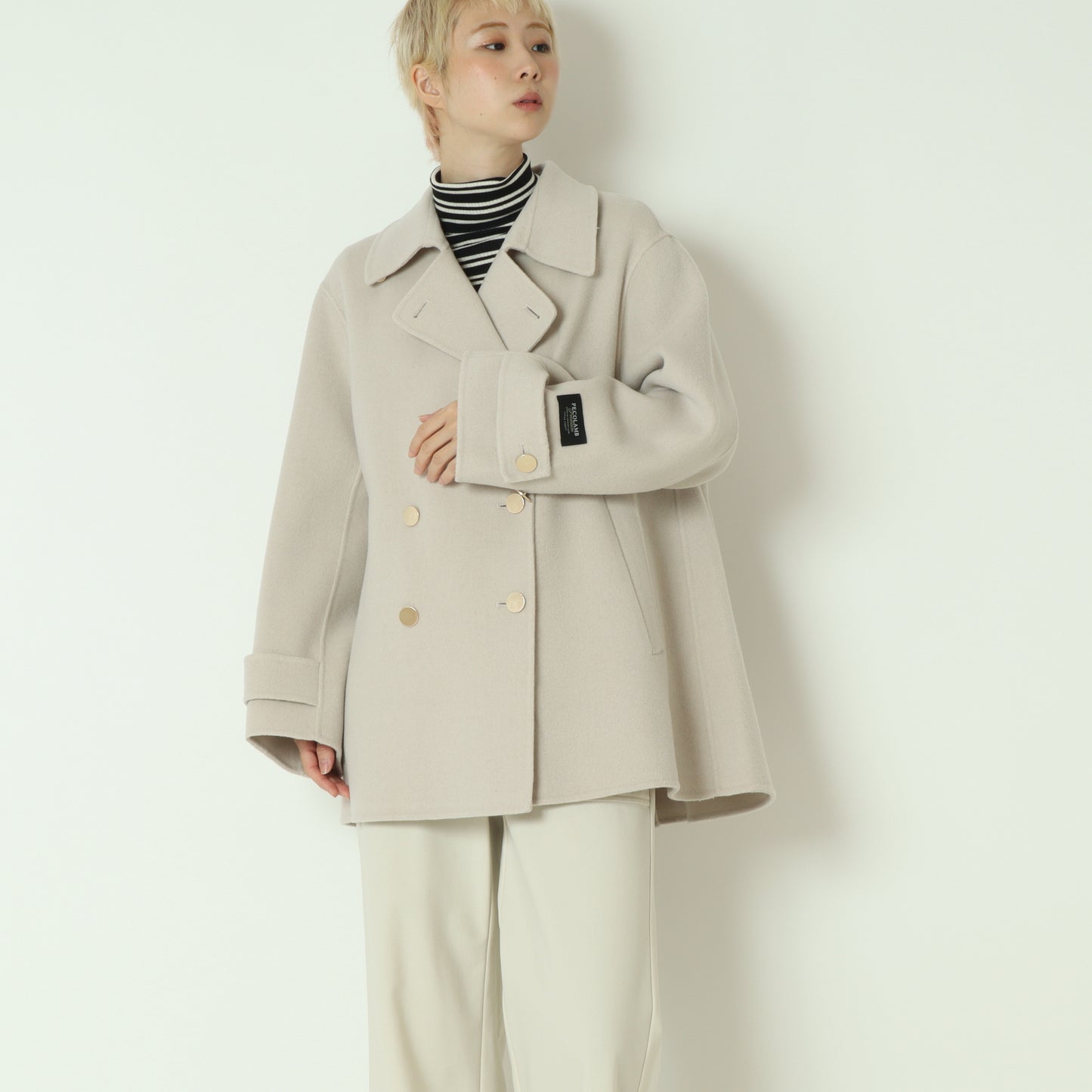 ダブルフェイスPコート  80256200