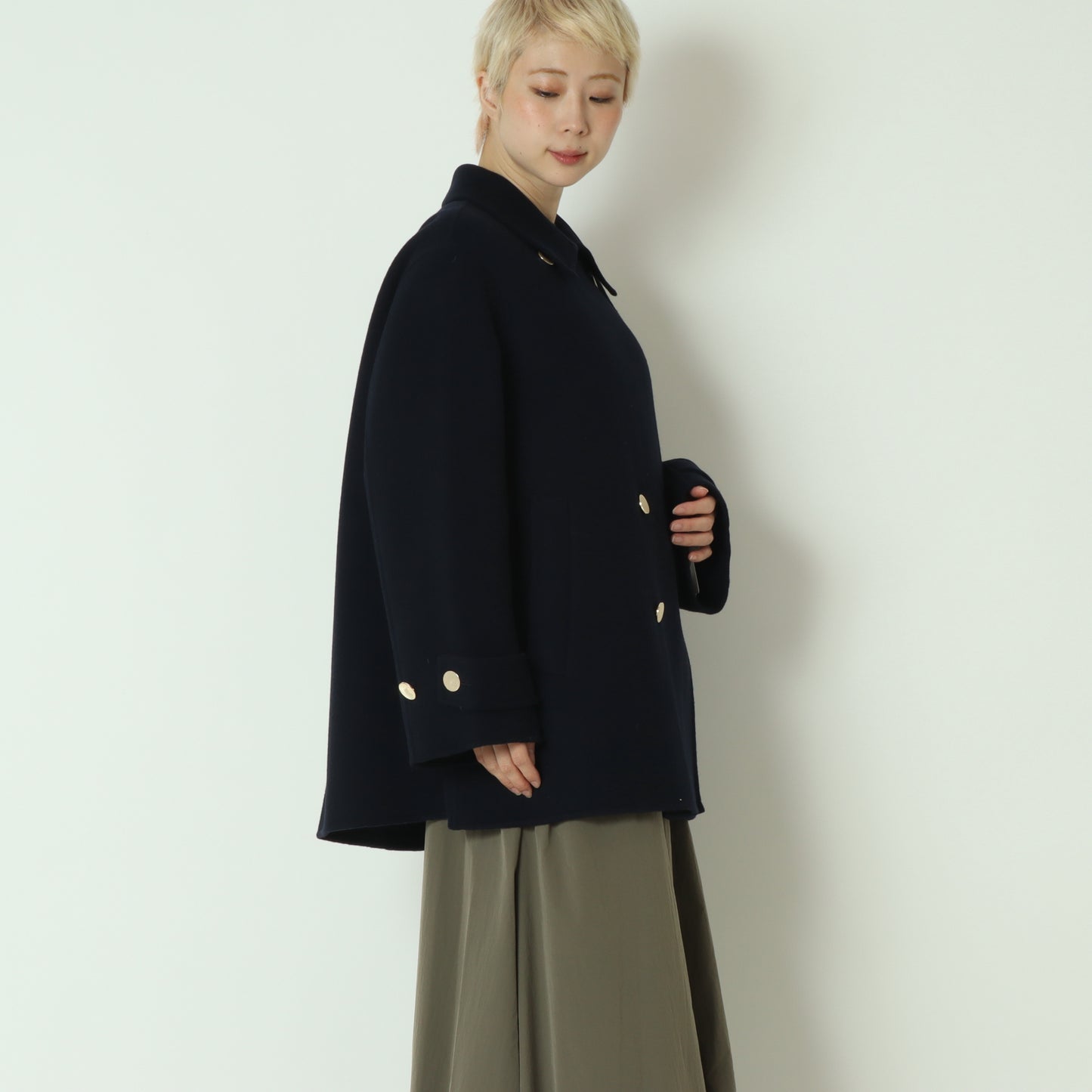 ダブルフェイスPコート  80256200