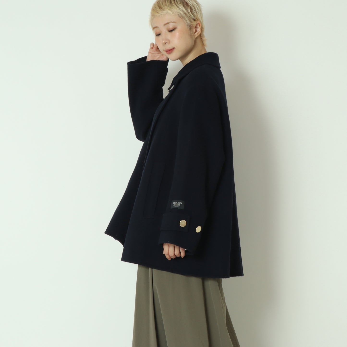 ダブルフェイスPコート  80256200