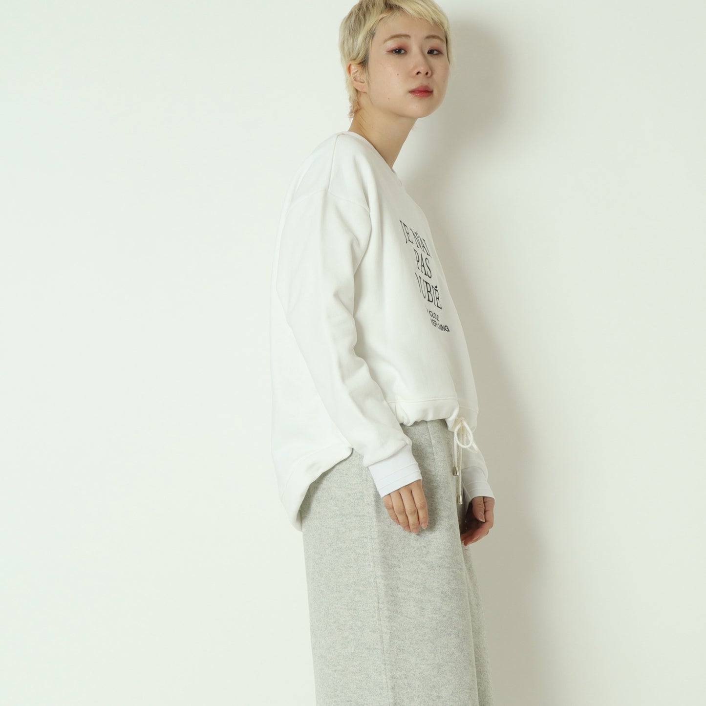 裏起毛刺繍スウェットプルオーバー 80256507