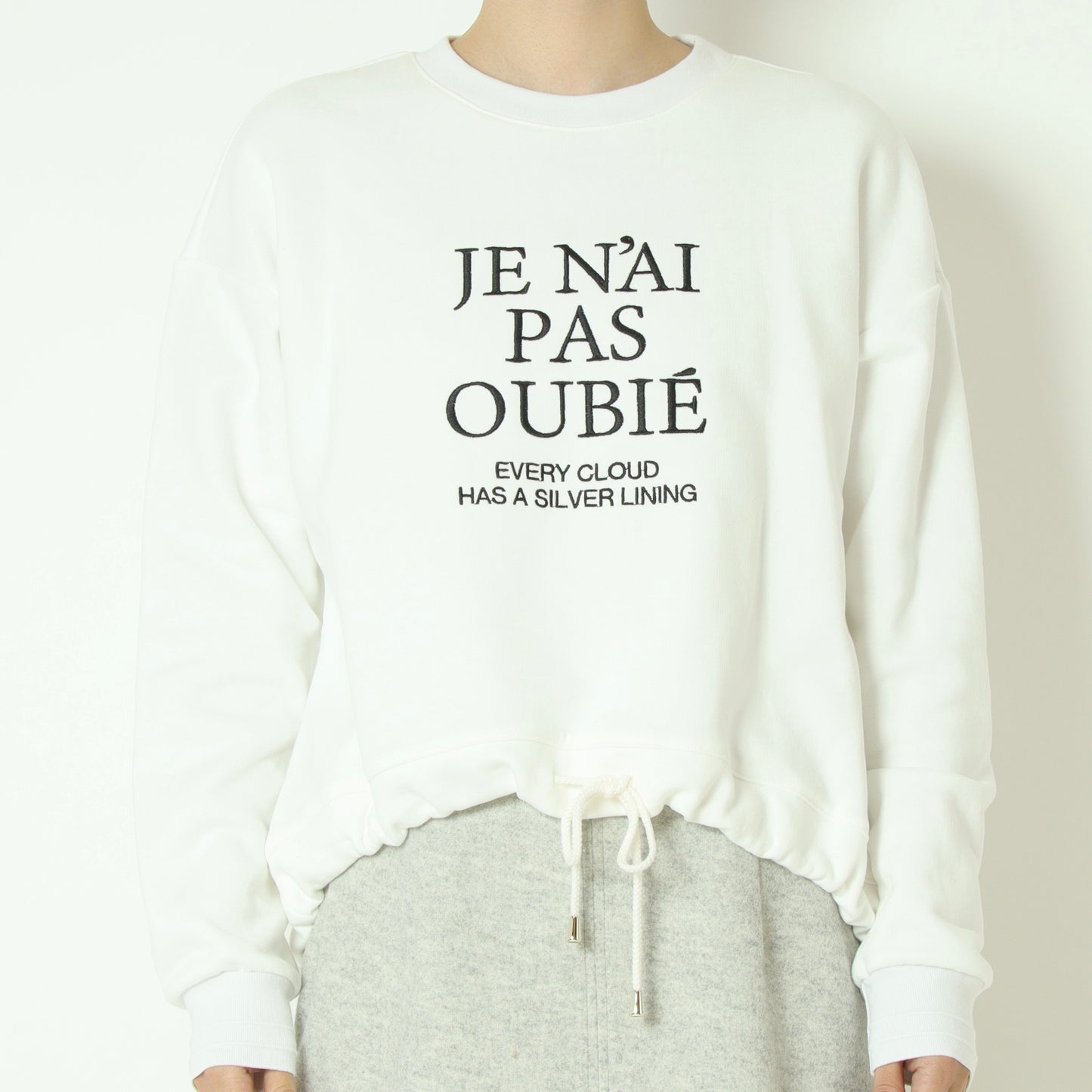 裏起毛刺繍スウェットプルオーバー 80256507