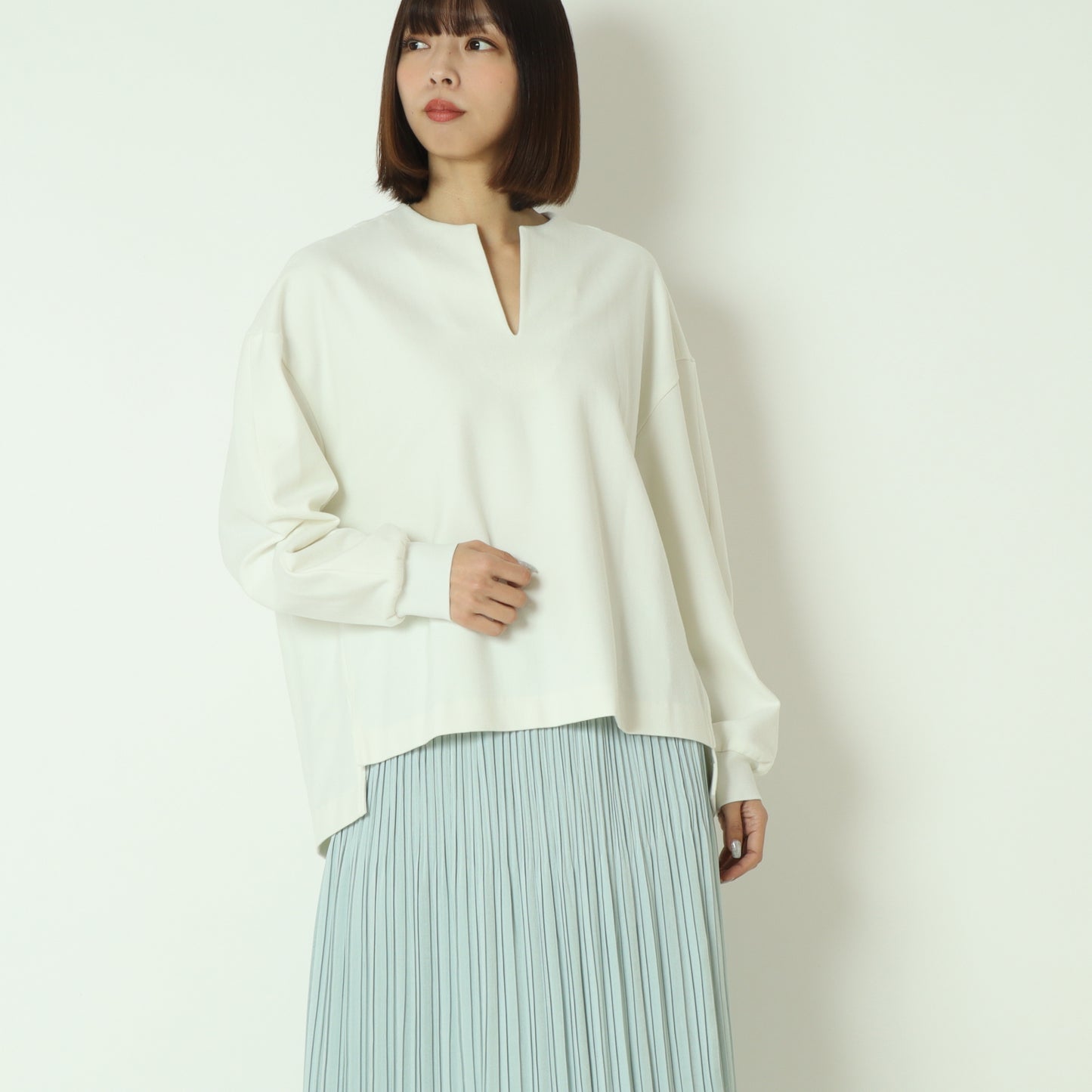 ソフト起毛ストレッチプルオーバー 80256510