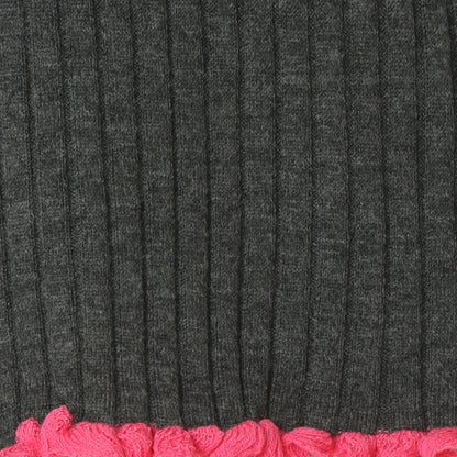 フリルクルーネックリブニット 80256532