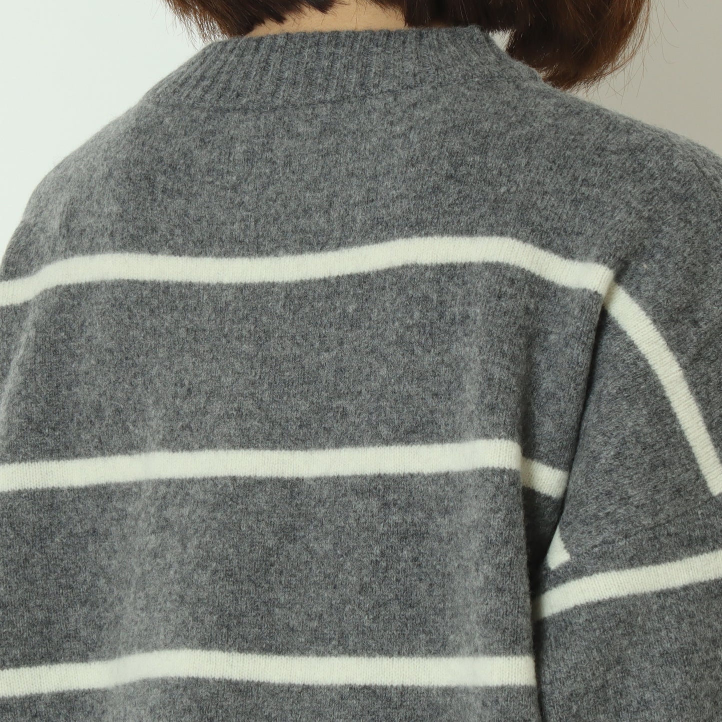 ウォッシャブルウールボーダーニット 80256577