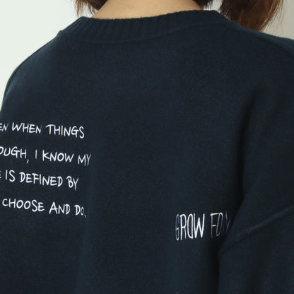 ワッペンデザインニット  80256570