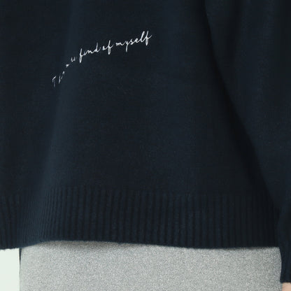 ワッペンデザインニット  80256570