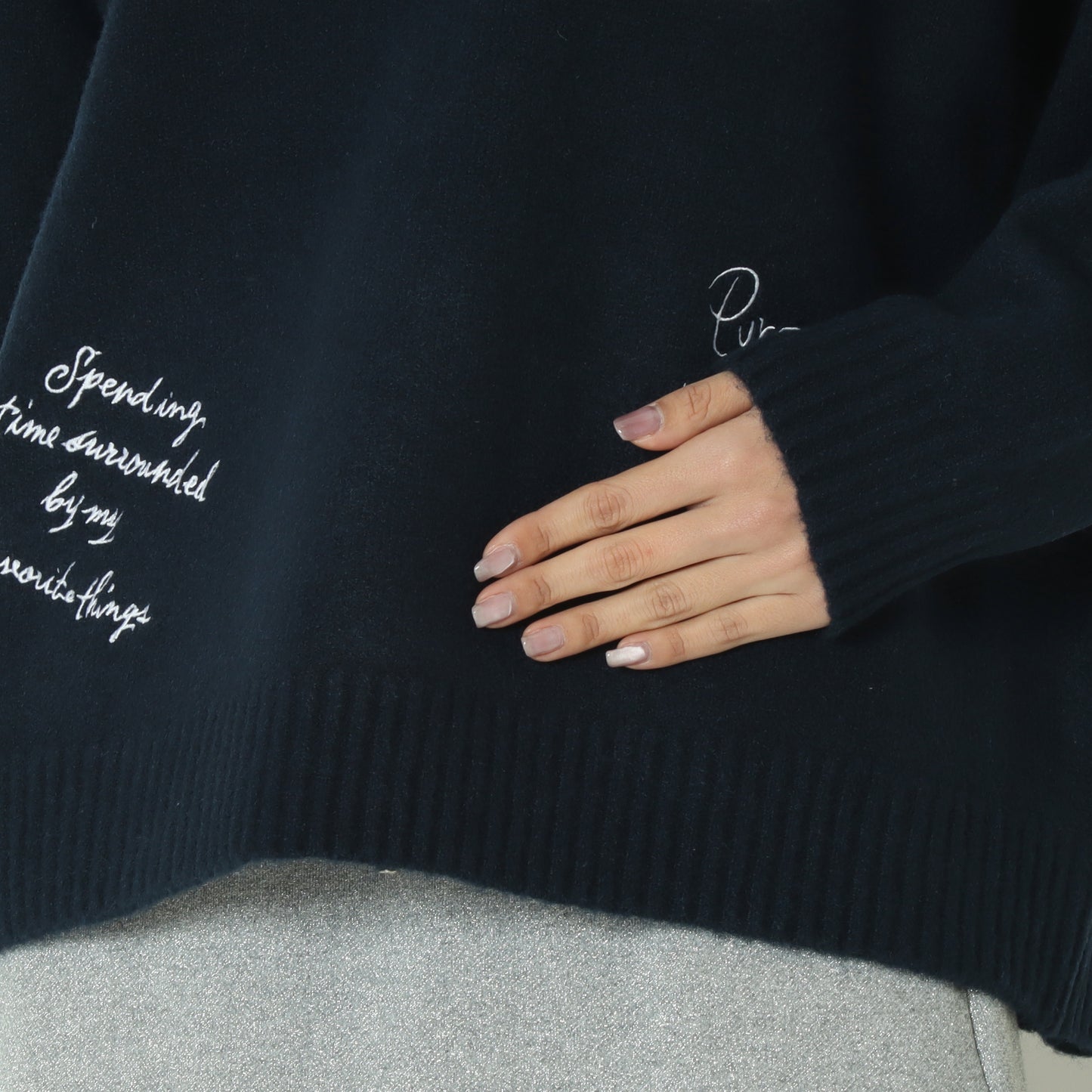 ワッペンデザインニット  80256570