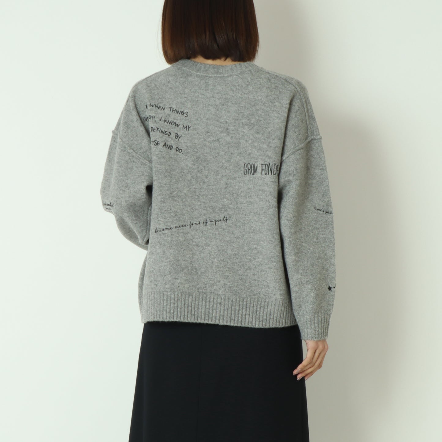 ワッペンデザインニット  80256570