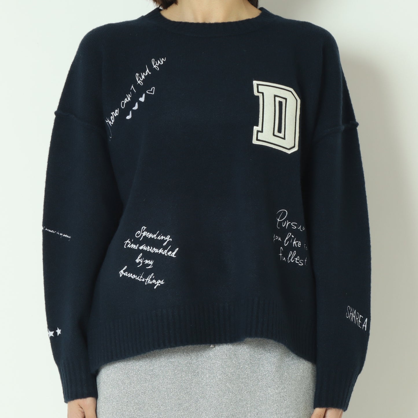 ワッペンデザインニット  80256570