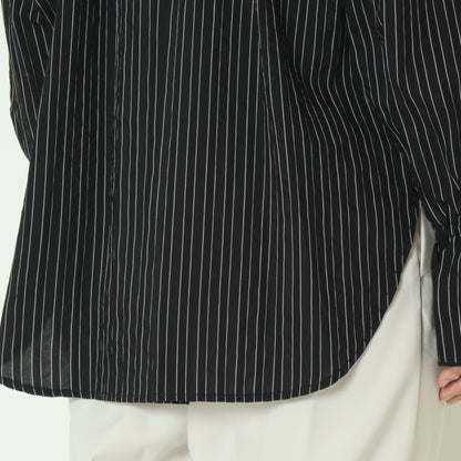 ドビーストライプフリルブラウス  8921031