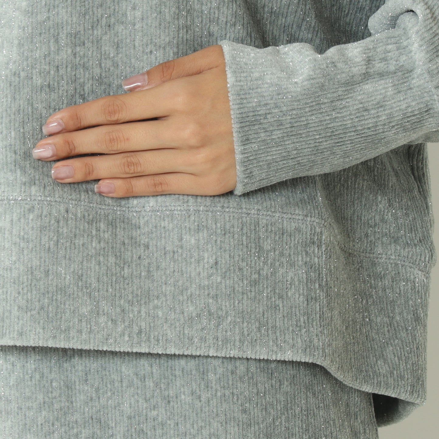 ラメコーデュロイカットソー  8921026