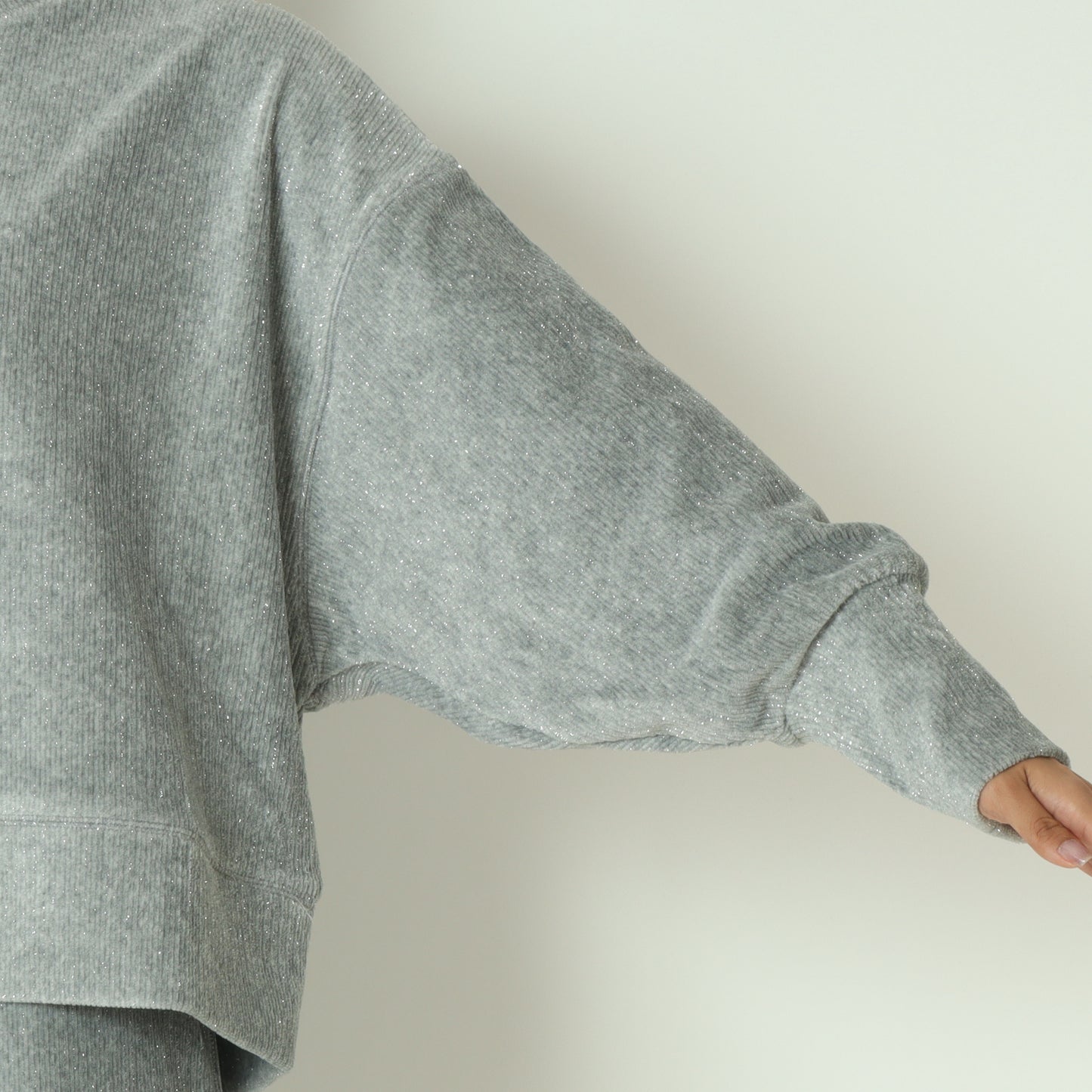 ラメコーデュロイカットソー  8921026