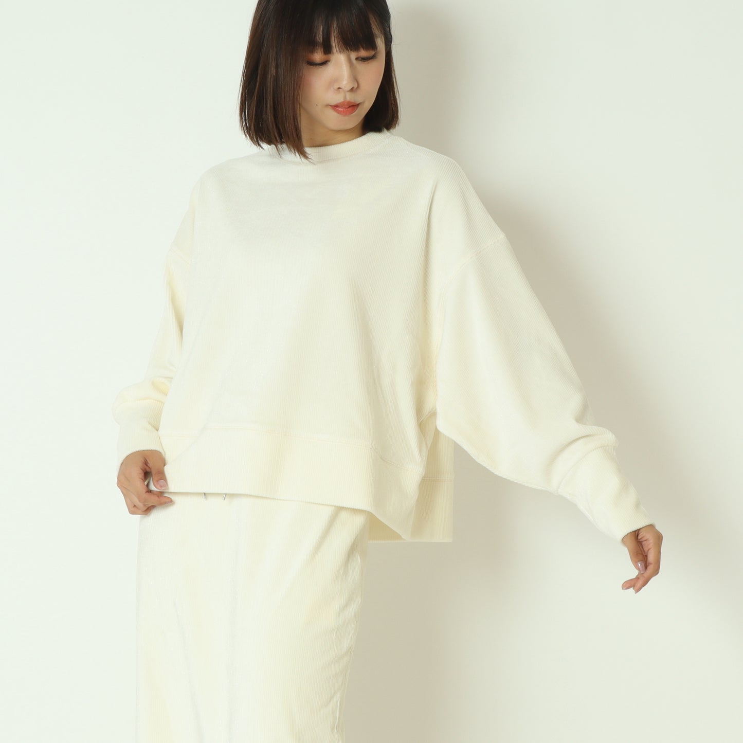 ラメコーデュロイカットソー  8921026