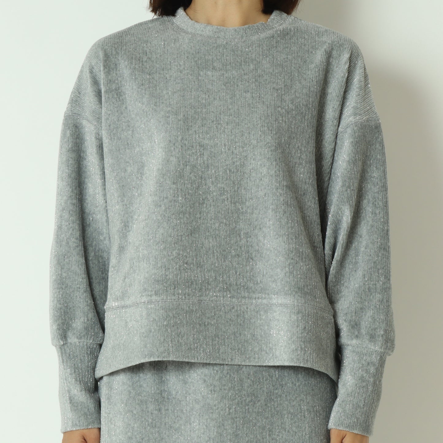 ラメコーデュロイカットソー  8921026