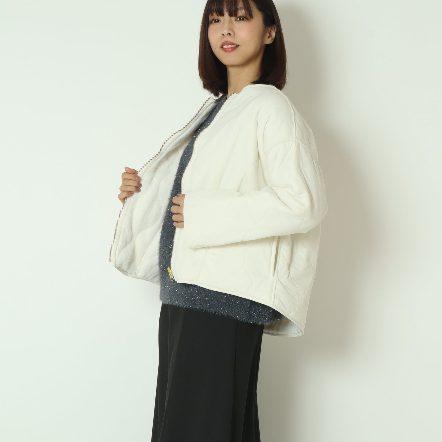 リバーシブルキルティングブルゾン 8559207