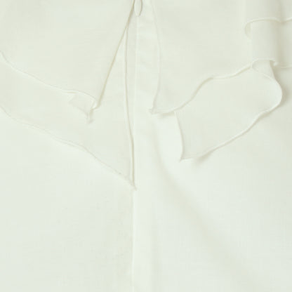 フリルネックシアーブラウス  897476