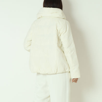 マイクロタフタパフカラーダウンハーフコート 8559211