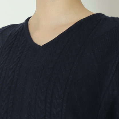 箔コーティングVネックプルオーバー 255CW0474