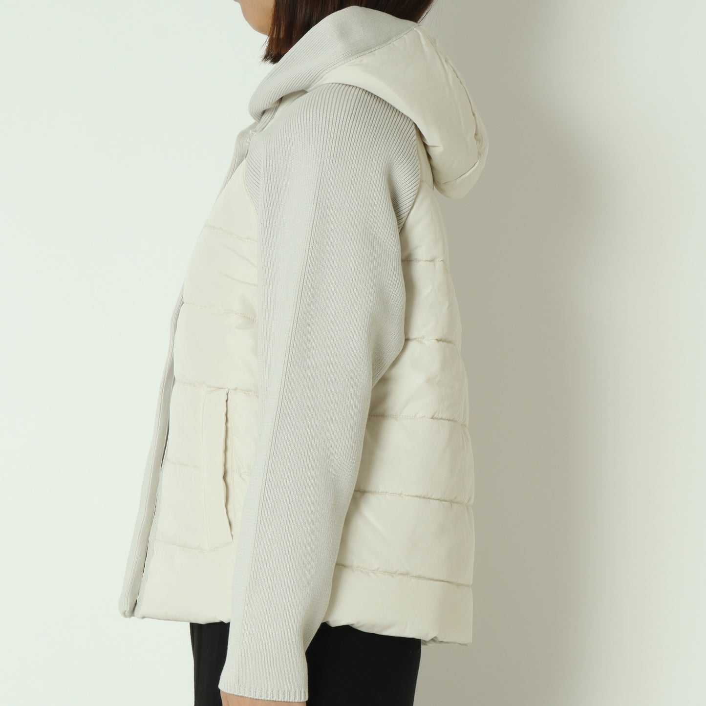 中綿×ニット切替ジャケット  DR252-011