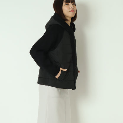 中綿×ニット切替ジャケット  DR252-011