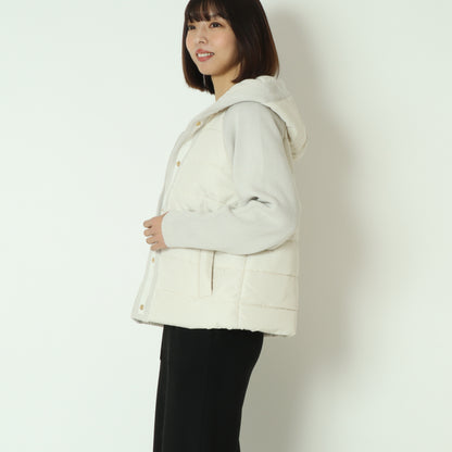 中綿×ニット切替ジャケット  DR252-011