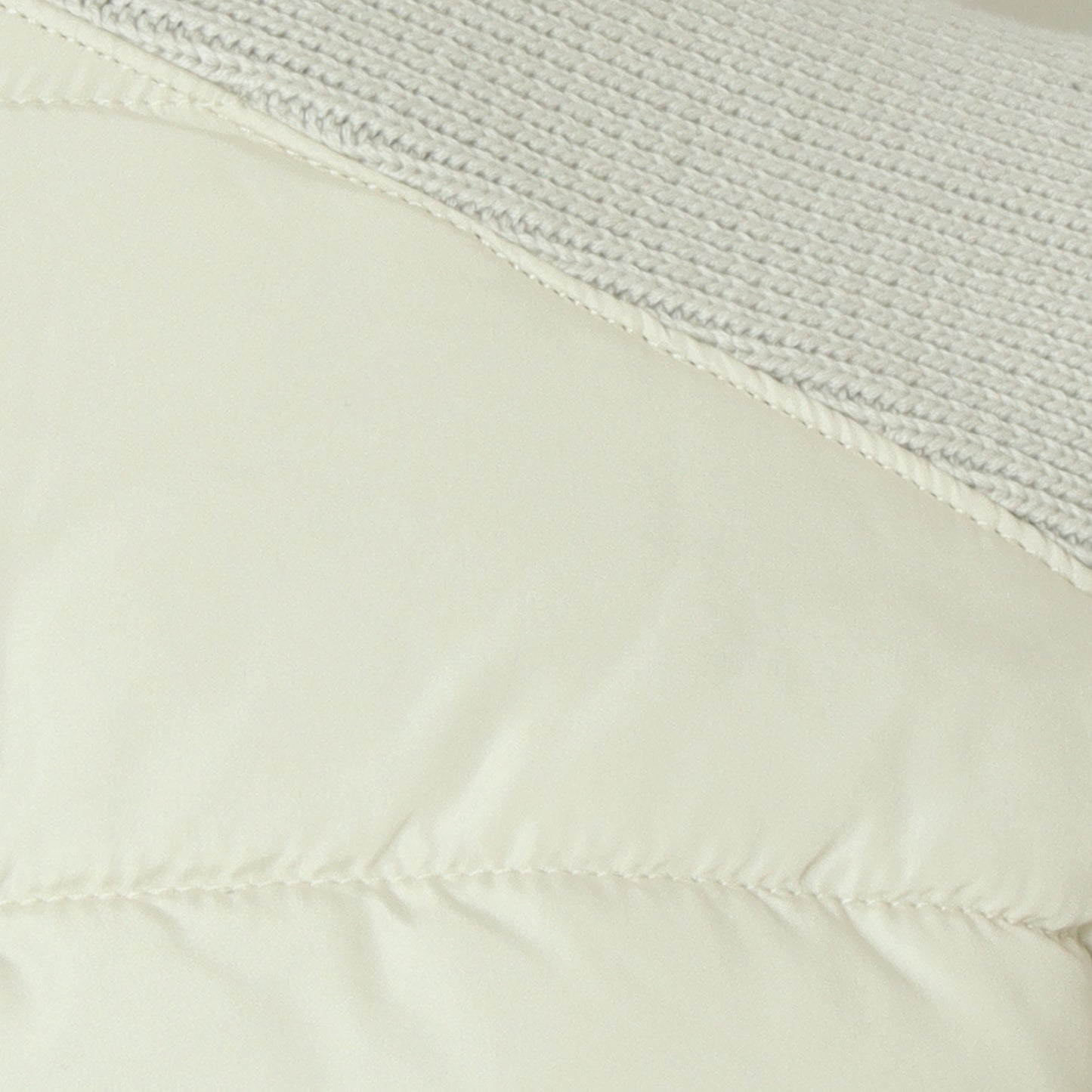 中綿×ニット切替ノーカラージャケット  DR252-012