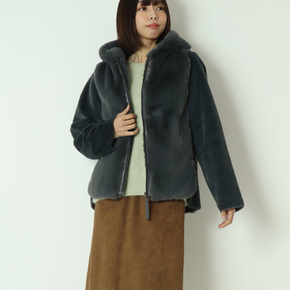 エコファー×ムートンジャケット DR252-008