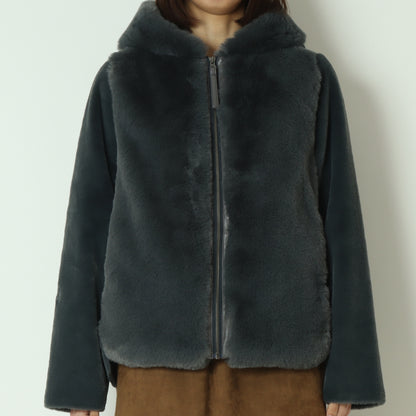 エコファー×ムートンジャケット DR252-008