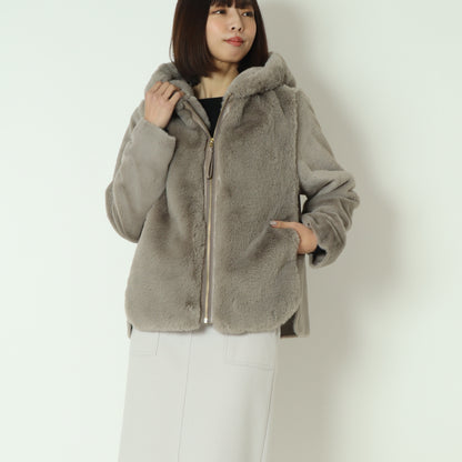 エコファー×ムートンジャケット DR252-008