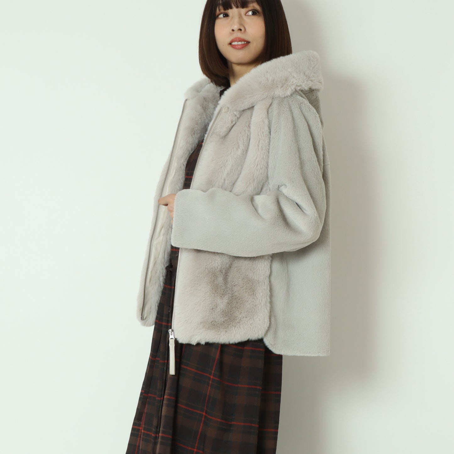 エコファー×ムートンジャケット DR252-008