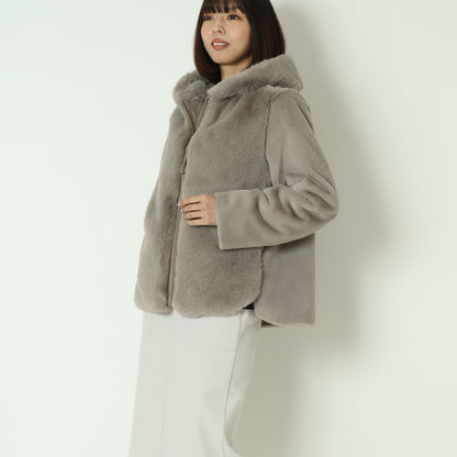 エコファー×ムートンジャケット DR252-008