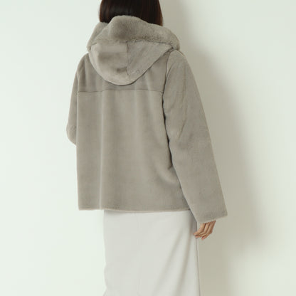 エコファー×ムートンジャケット DR252-008