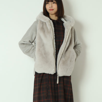 エコファー×ムートンジャケット DR252-008